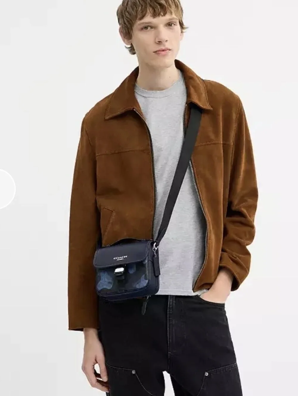 Coach Racer Crossbody Bag In Signature Camo Print